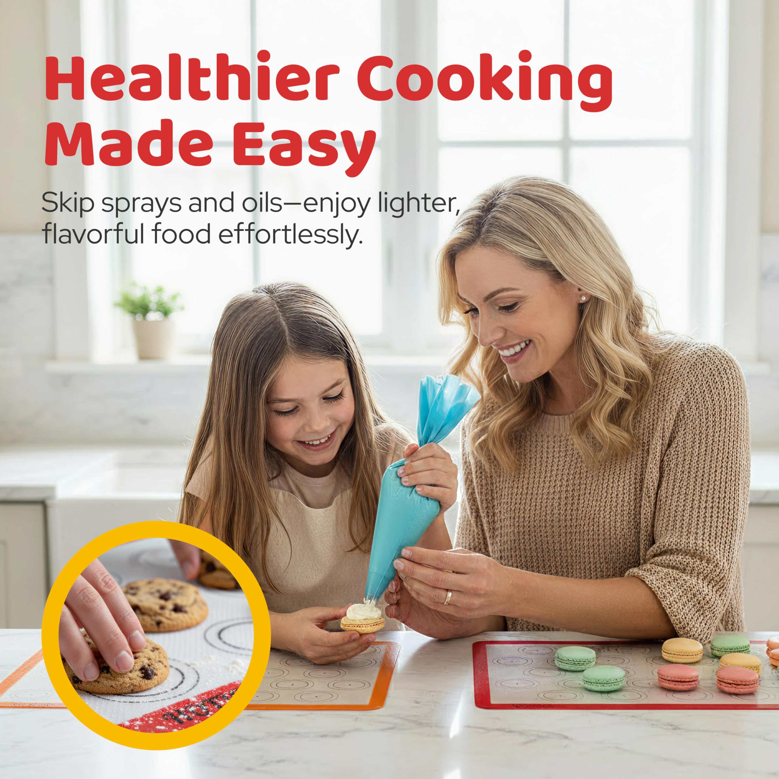 HOTPOP non-stick coating enables easy release of cookies and pastries