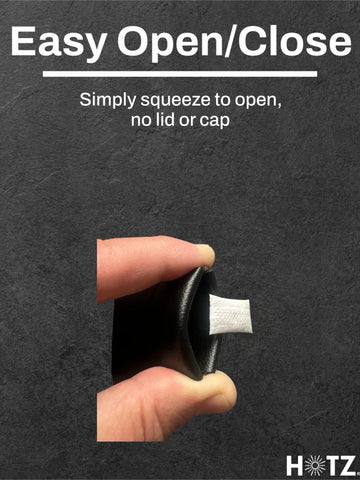 HOTZ Zyn Holder demonstrates one-handed loading for quick access.