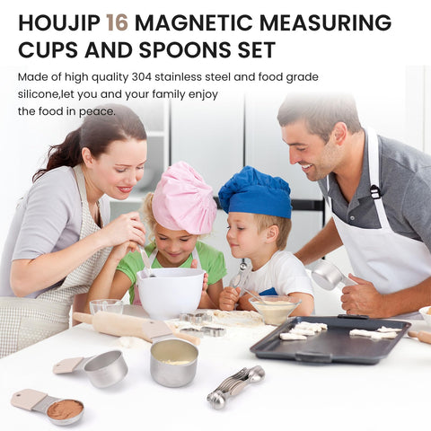 HOUJIP double-markings cups khaki stay readable for consistency