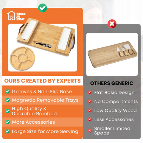 House Ur Home bamboo charcuterie board complete set ideal for housewarming celebrations