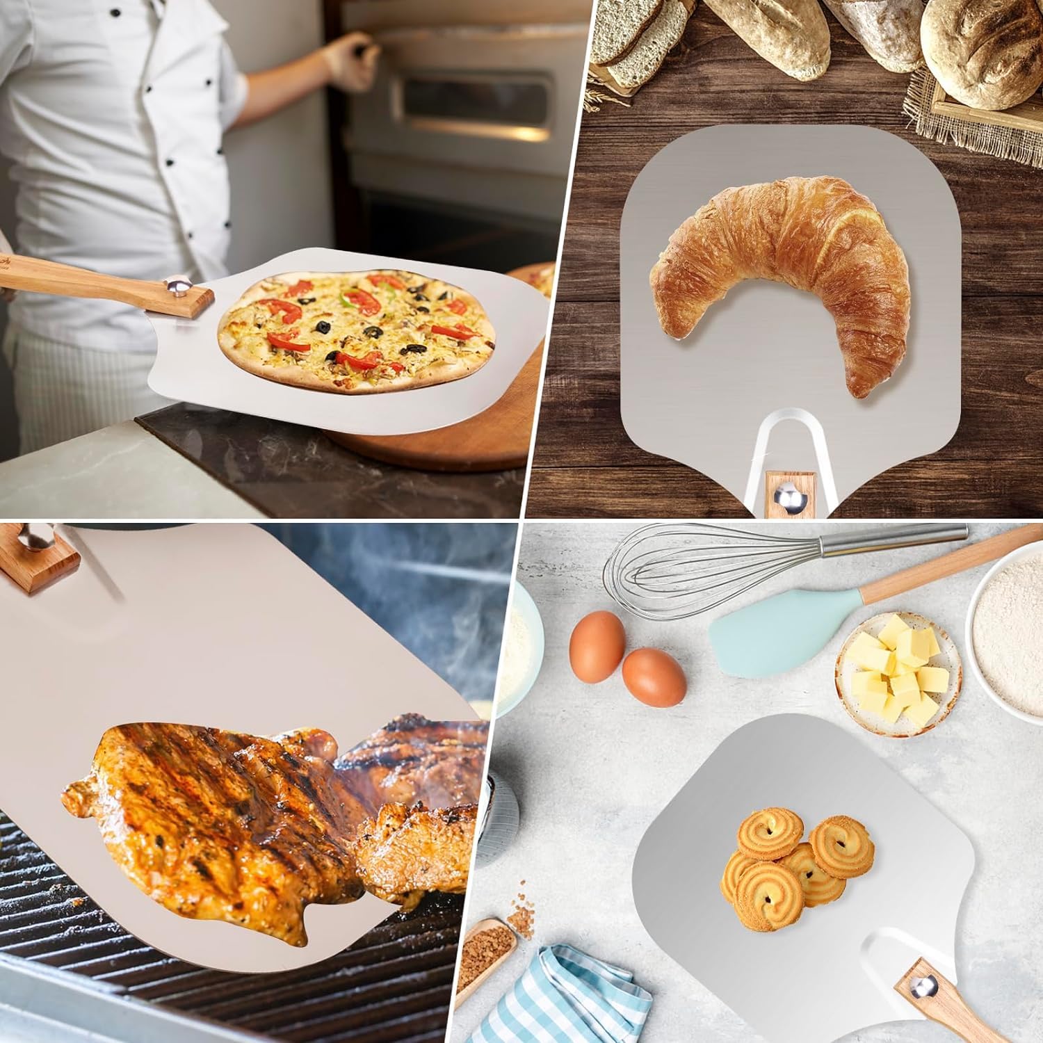 HouseAssist rocker cutter with lid for quick pizza cutting at home.