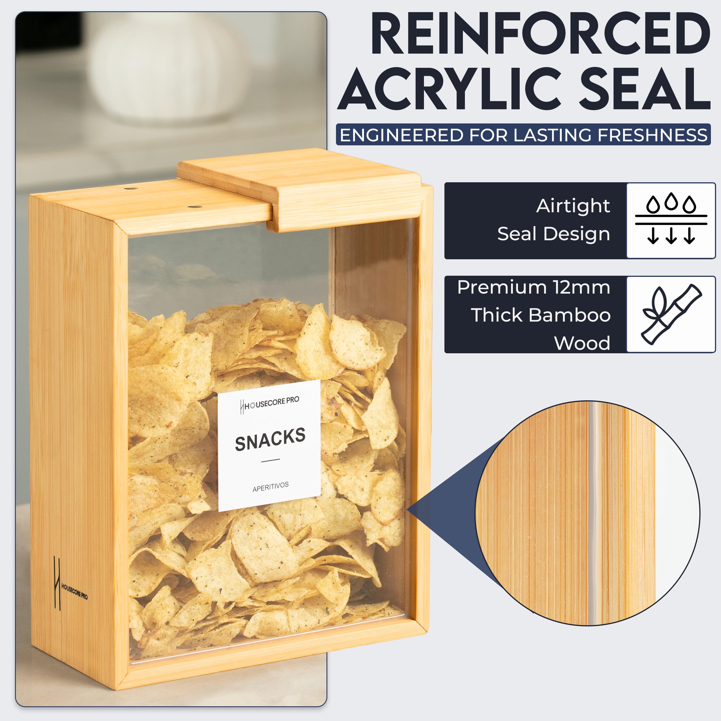 HouseCore Pro dispenser guards dry goods with airtight seal