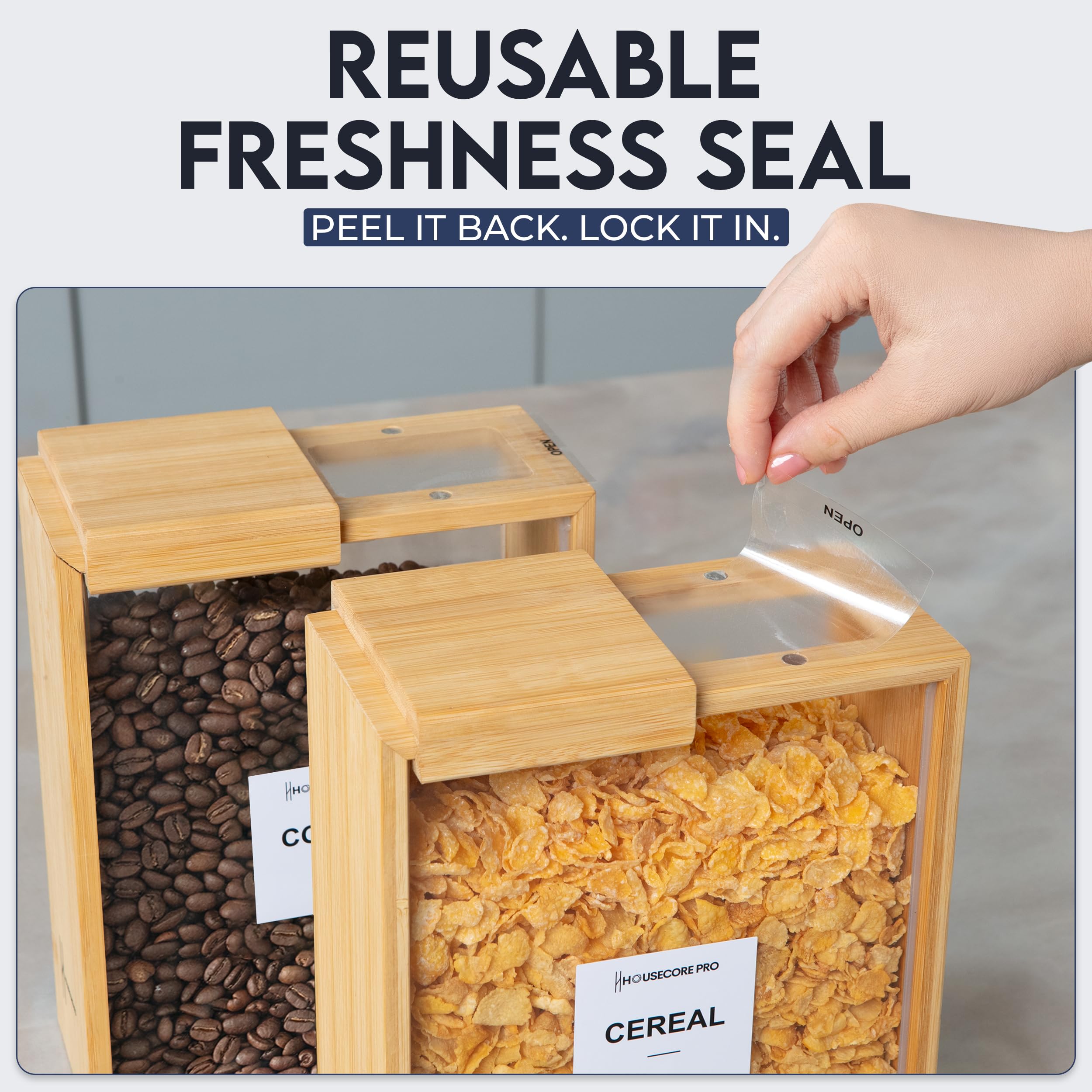 HouseCore Pro bamboo dispenser with sealed seams to maintain freshness