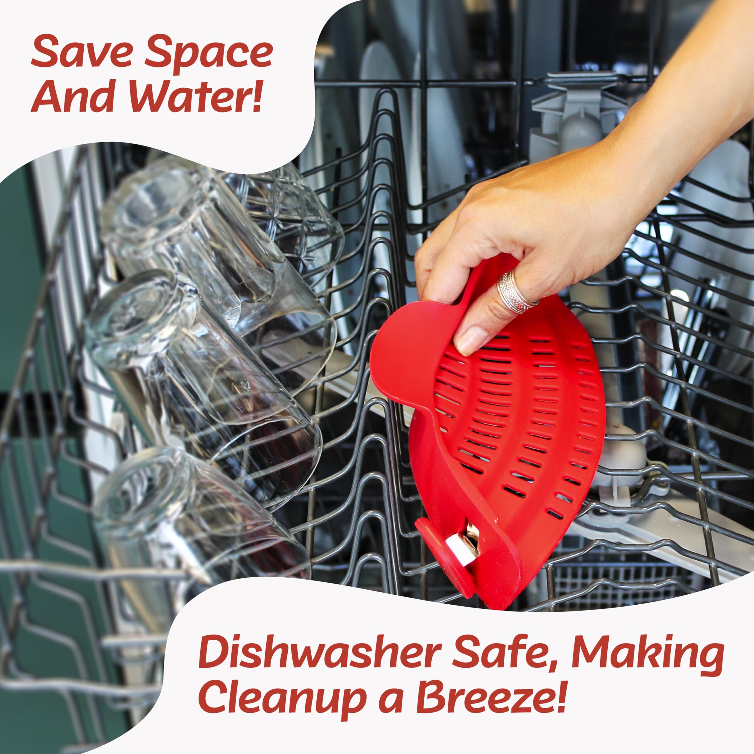 Houseify Perfect Pasta Pal great for rinsing fruits or draining vegetables.