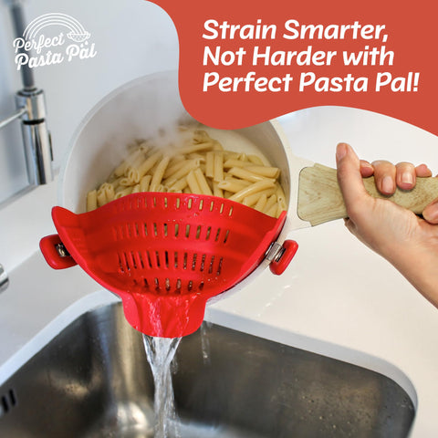 Houseify Perfect Pasta Pal space-saving design frees up cabinet space.