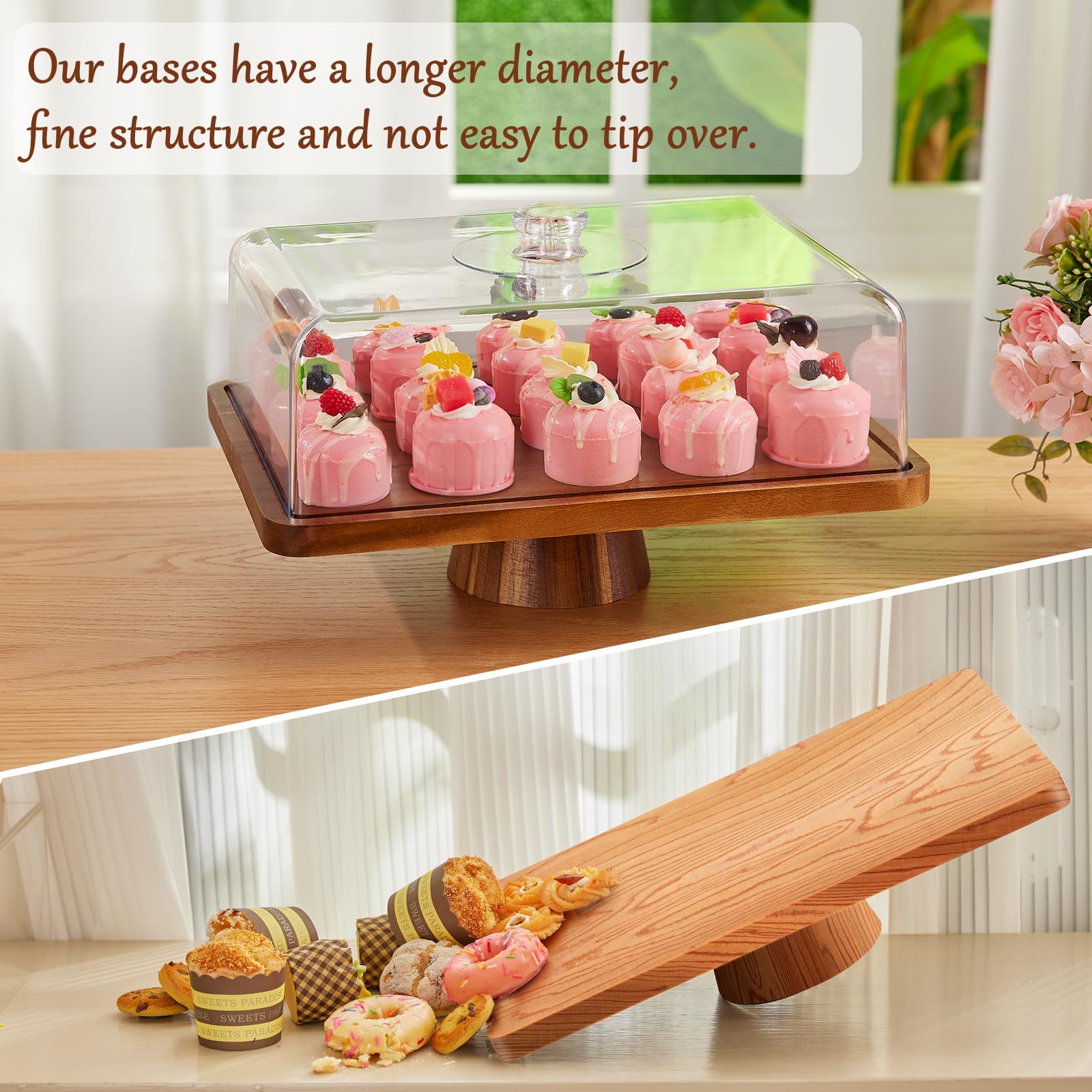 HouseJoy 2-in-1 design flips to become a charcuterie board for parties.