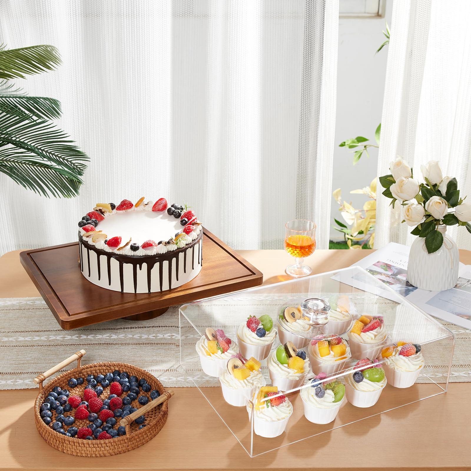 HouseJoy versatile serving platter doubles as fruit bowl, chips, and dips.