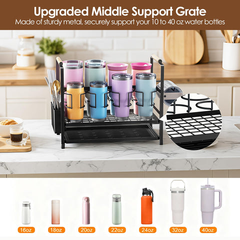 Housolution cup lid rack stores lids and small accessories