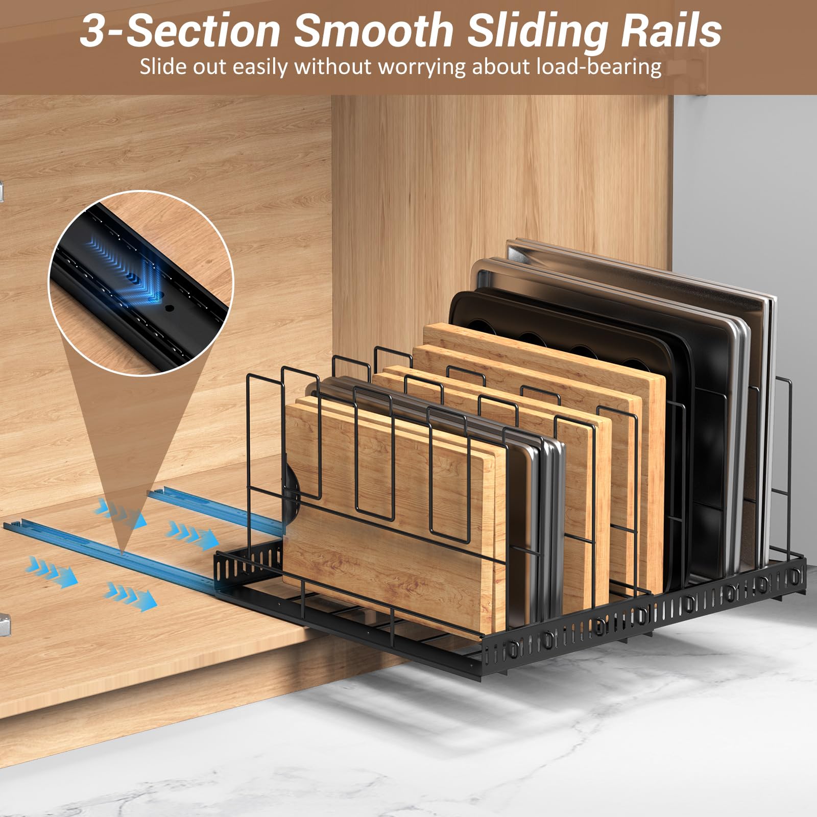 Housolution carbon steel construction delivers durability and rust resistance.