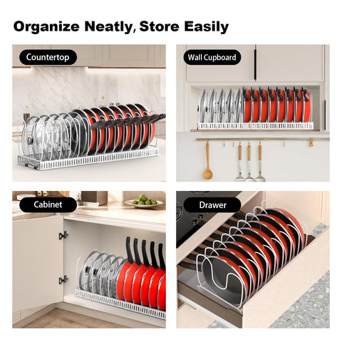 Housolution durable snap-in divider system withstands daily kitchen use