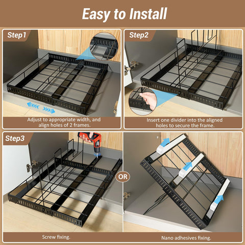 Housolution hollow bottom promotes air circulation to keep cookware dry.