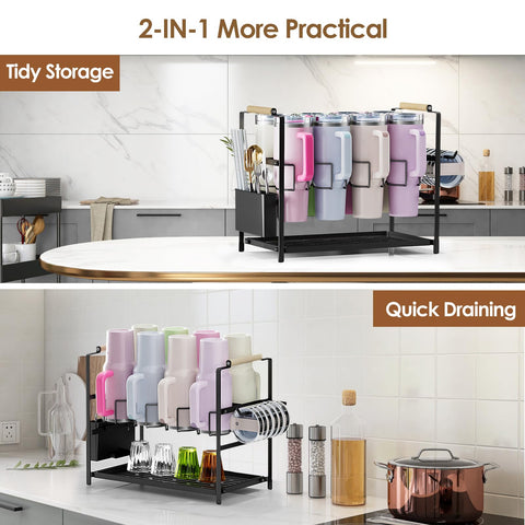 Housolution non-slip bottom maintains stability during use and drying.