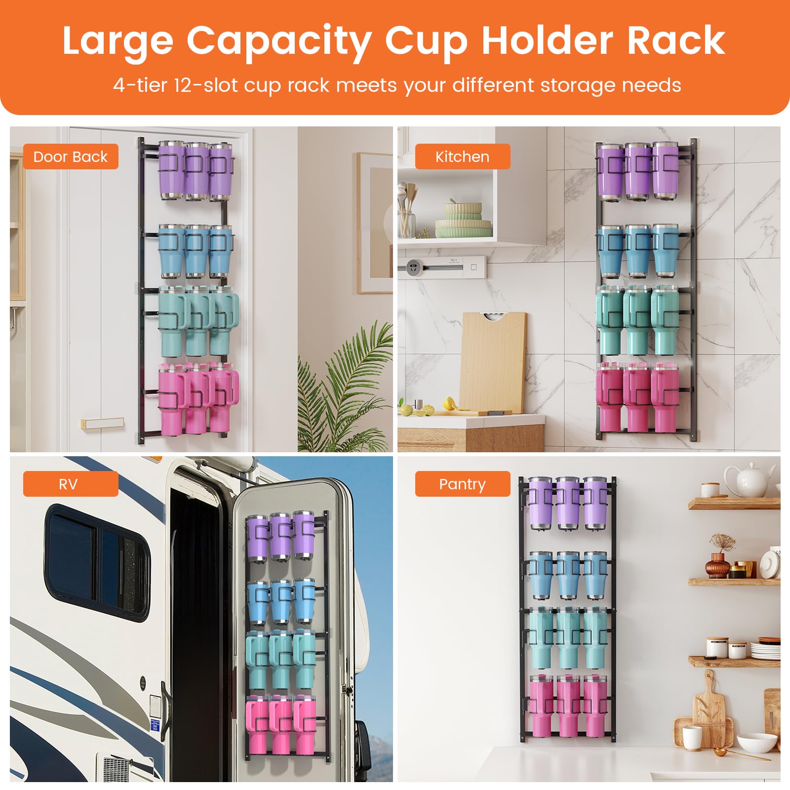 Housolution Stanley compatible display keeps popular cups neatly stored