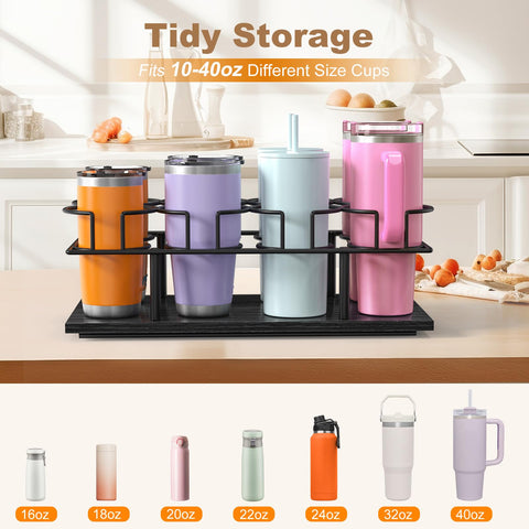 Housolution sturdy carbon steel frame supports tall bottles reliably.