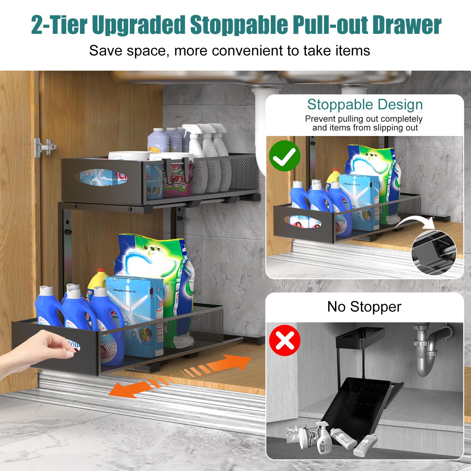 Housolution sturdy iron construction supports heavy items with lasting durability
