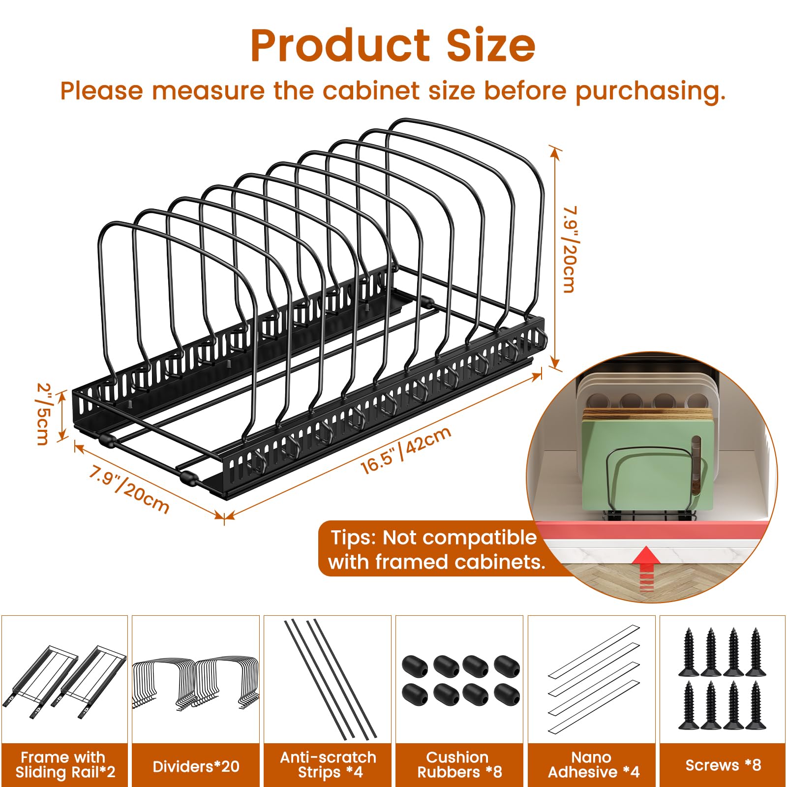 Housolution under-sink kitchen storage helps keep items within reach