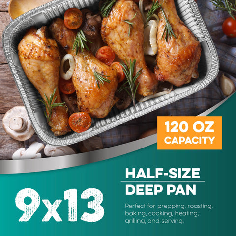 Pans compatible with chafer stands for buffet setups.