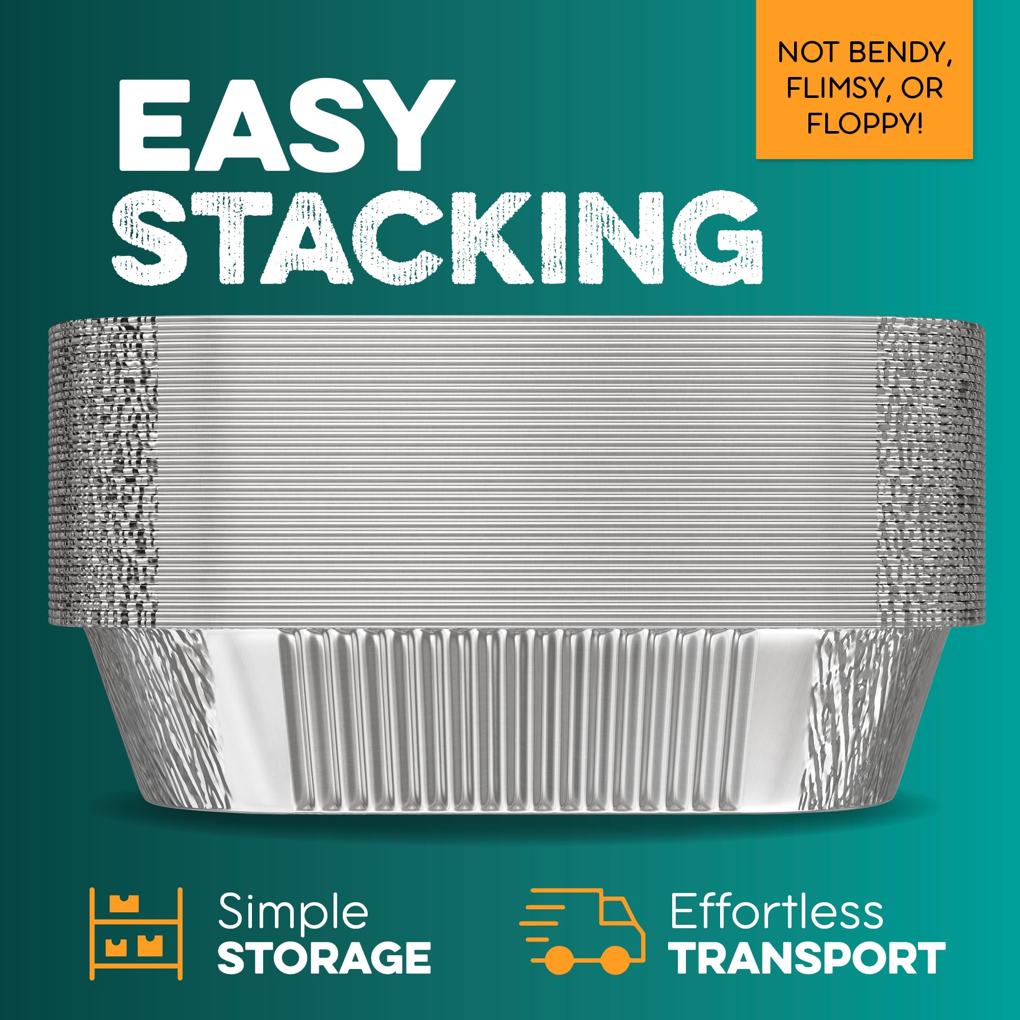 HOUZZKINGZ recyclable aluminum pans support eco-friendly partyware.