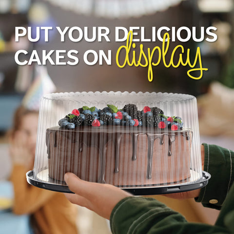 HouzzKingz USA 2-3 layer cake transport ready with snap-on lid