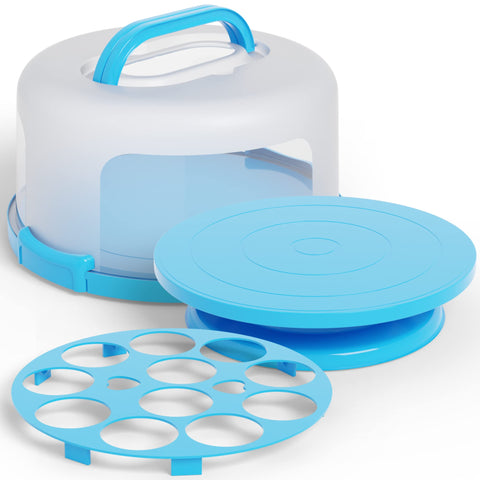 Houzzkingz USA cake carrier with lid and dome for safe transport