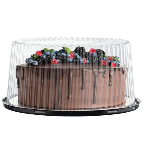 HouzzKingz USA clear dome lid close-up highlighting visibility of decorated cakes