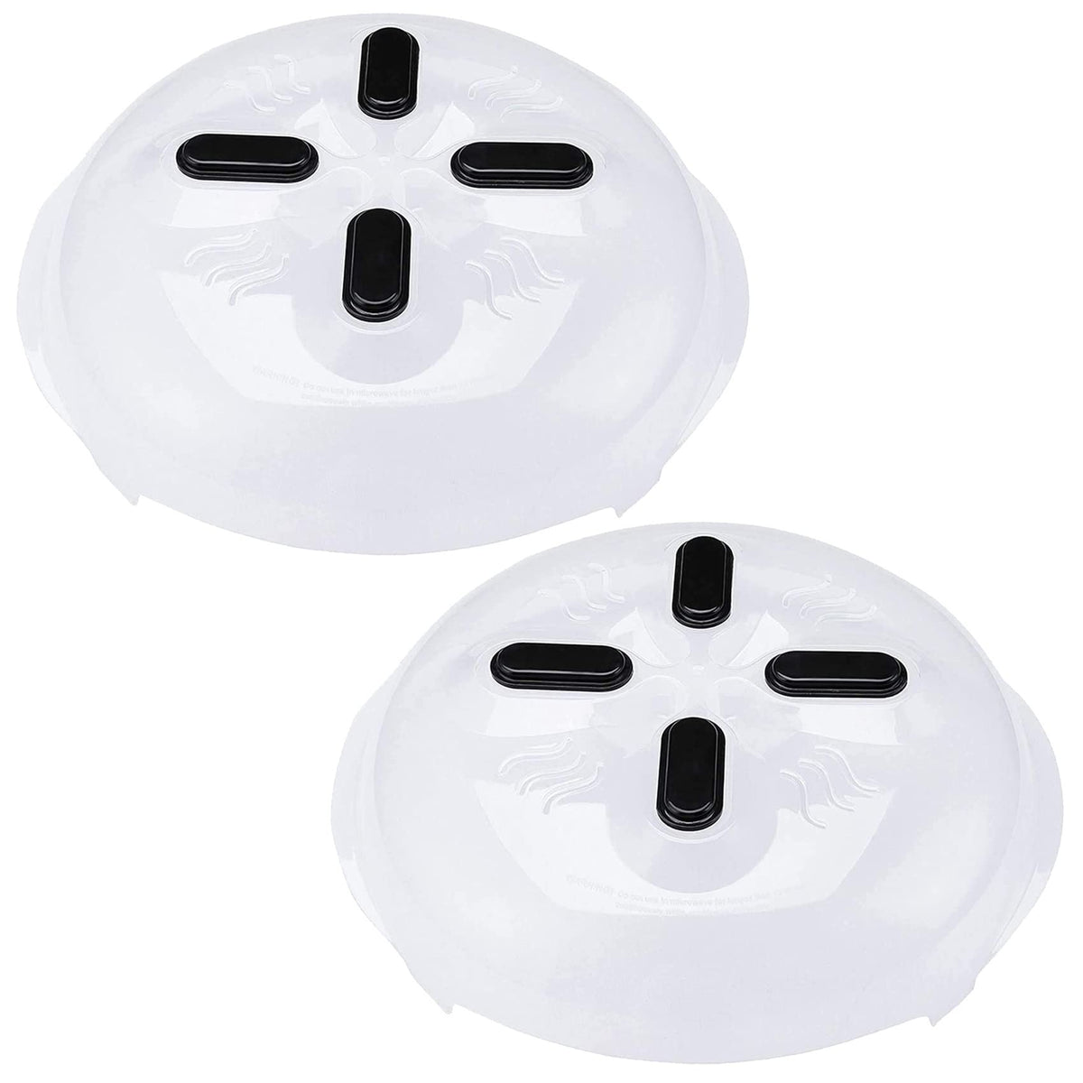 Hover Cover magnetic storage lid attached to microwave ceiling for quick access