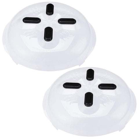 Hover Cover magnetic storage lid attached to microwave ceiling for quick access