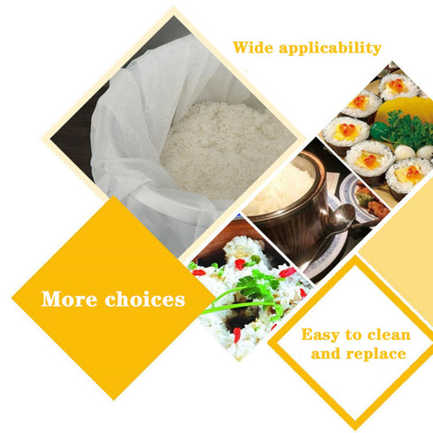 Hovoten rice net cleaning with boiling water after use