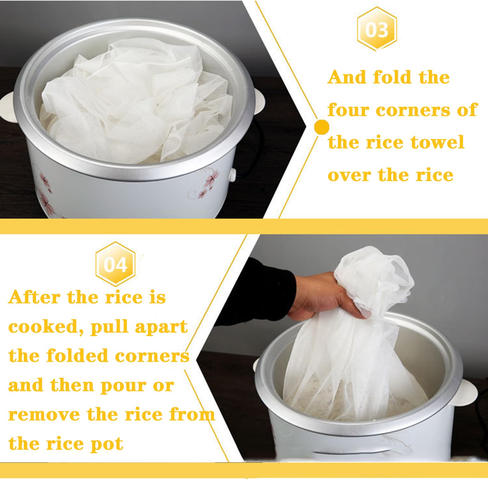 Hovoten rice net first-use boil four minutes