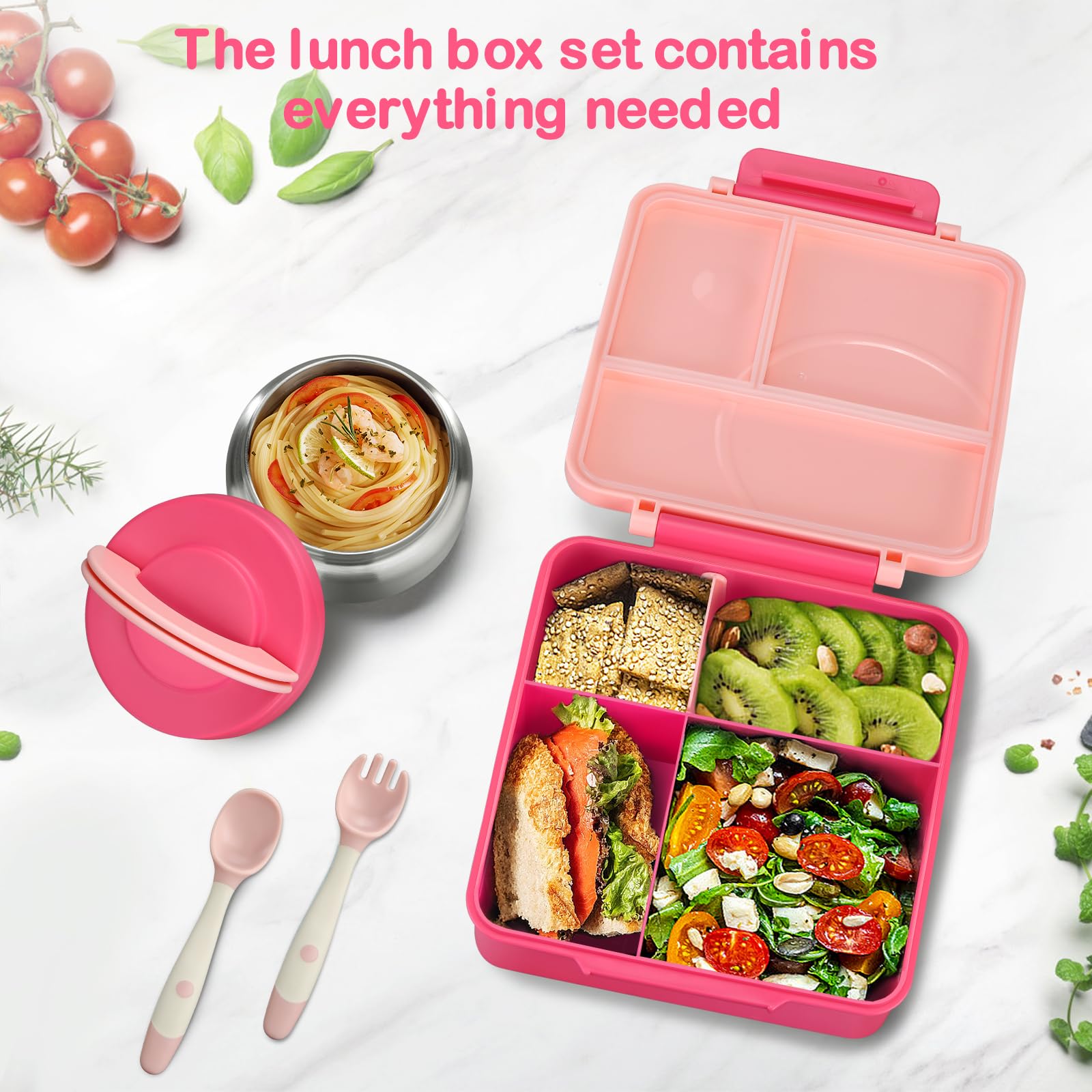 Howeemo 8oz soup thermo keeps hot or cold snacks ready.