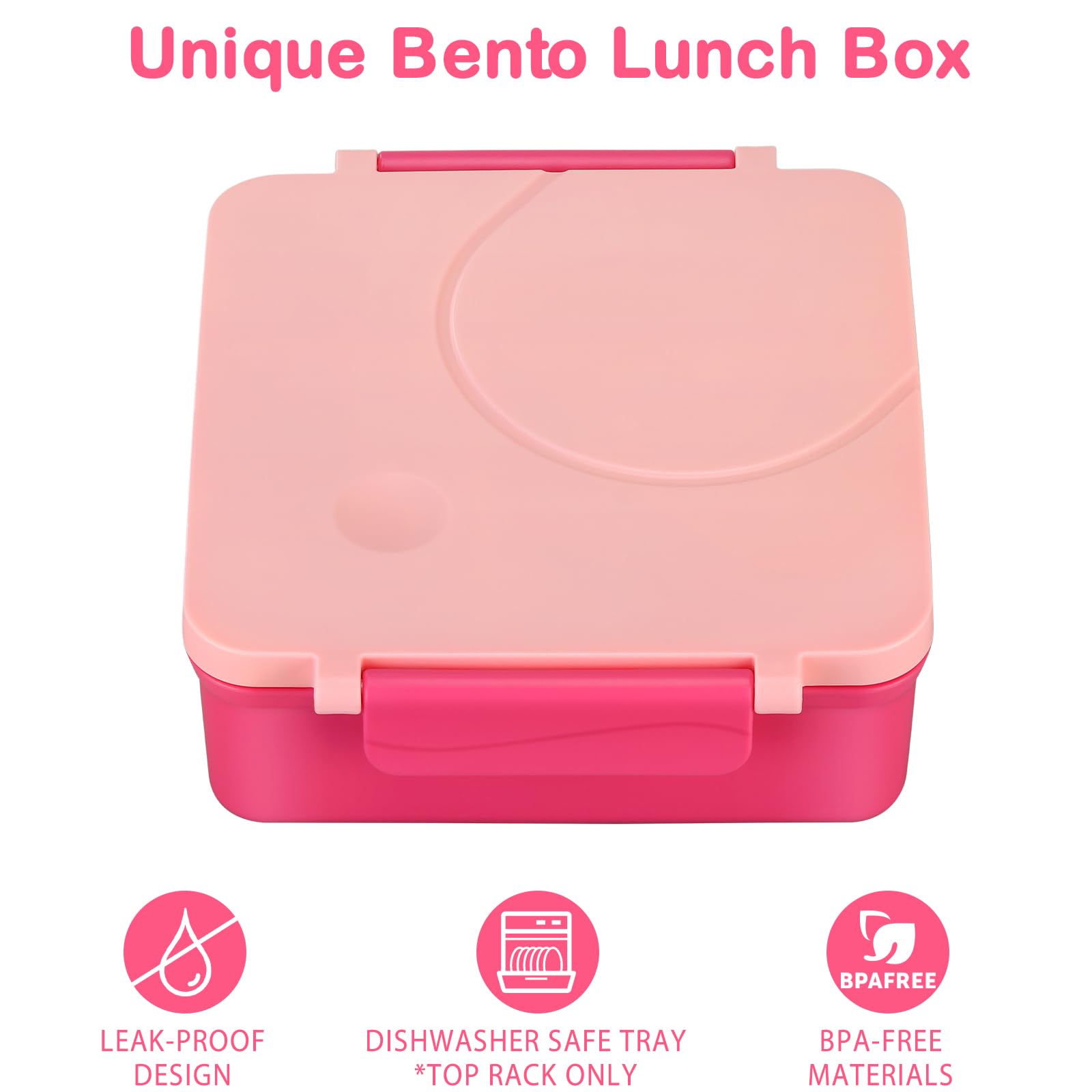 Howeemo pink insulated lunch bag keeps meals warm during the commute.