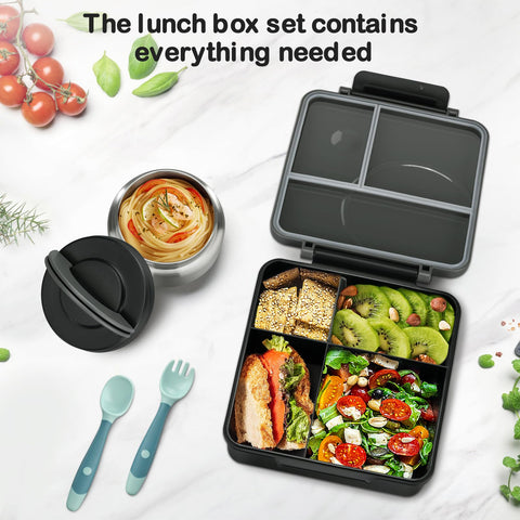 Howeemo leak-proof compartments prevent spills and odors on the go.