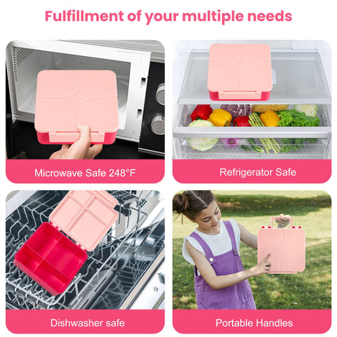 Howeemo microwave and dishwasher safe components for easy care.