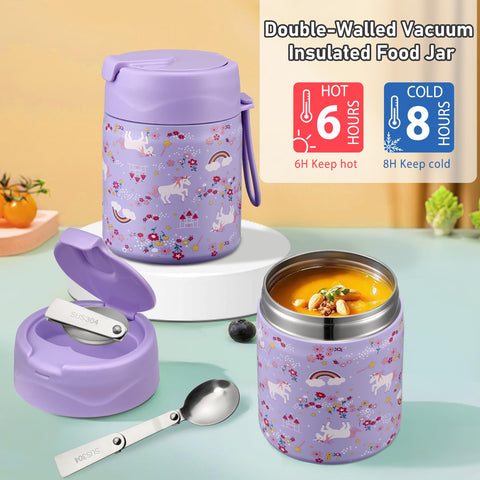 Howeemo soup thermo jar in 18-8 stainless retains temperature