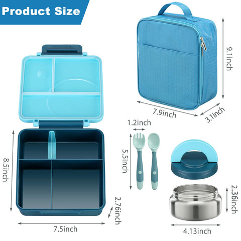 Howeemo stainless steel food jar with 304 interior for safe cleaning.