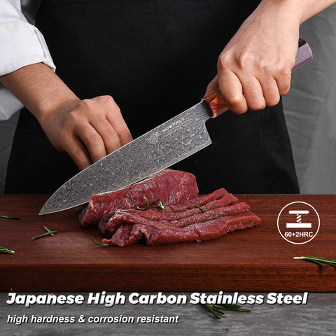 Balanced grip and weight distribution support fatigue-free chopping.