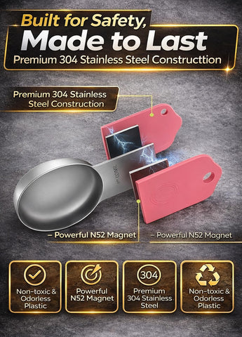 Howgoody colorful-finish stainless steel design adds vibrant kitchen aesthetics.