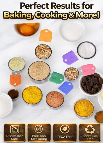 Howgoody leveler helps achieve level measurements for consistent recipes.