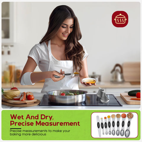 Howgoody dual-sided spoons adapt to liquids and powders with precision.