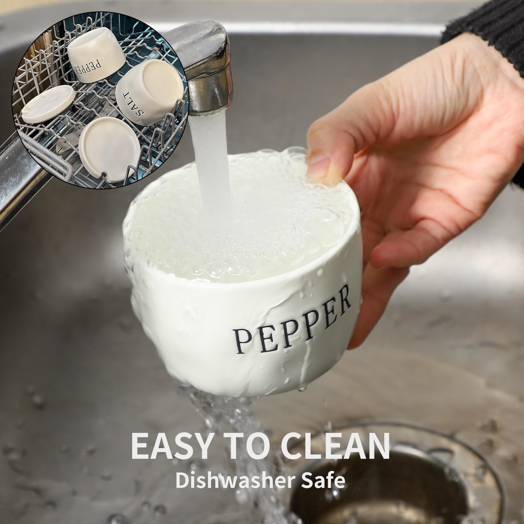 Howise bowls with spoons stored inside for tidy, ready-to-use seasoning access.