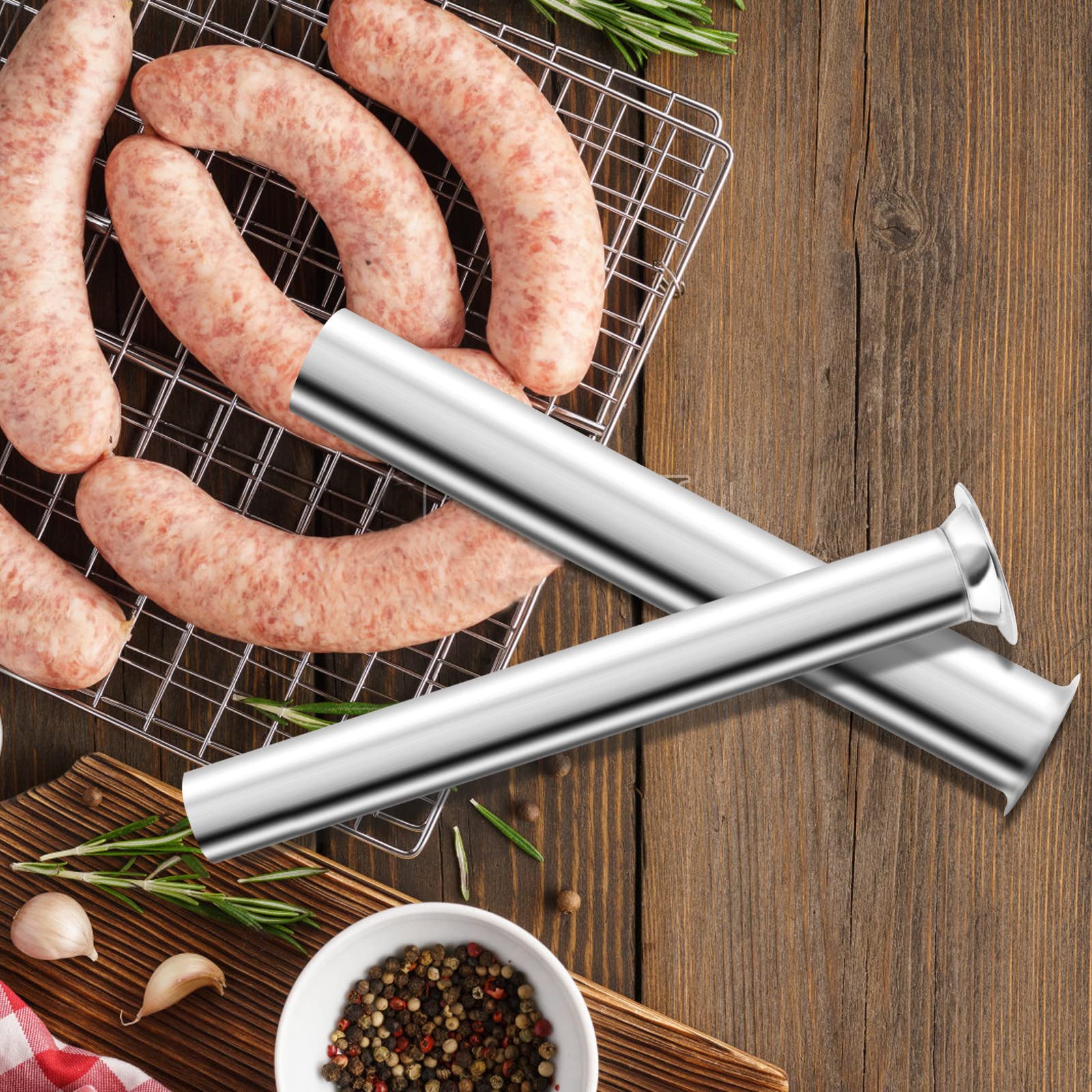 Hoypeyfiy sausage tubes shown as dishwasher-safe for easy cleanup