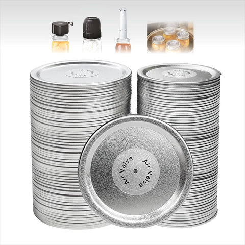 Hoyphvel regular-mouth lids with air valve for vacuum sealing efficiency