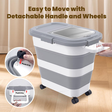HOYTAMDAR lid with double seal for freshness and odor control.