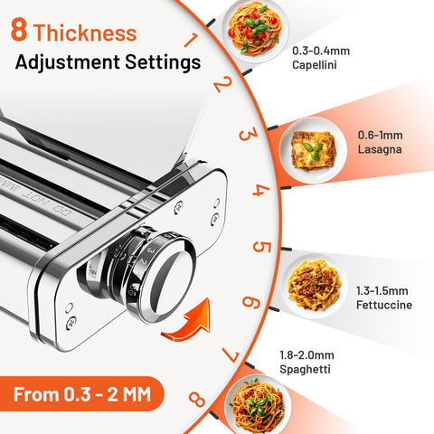 HOZODO fettuccine cutter produces 3 mm ribbons