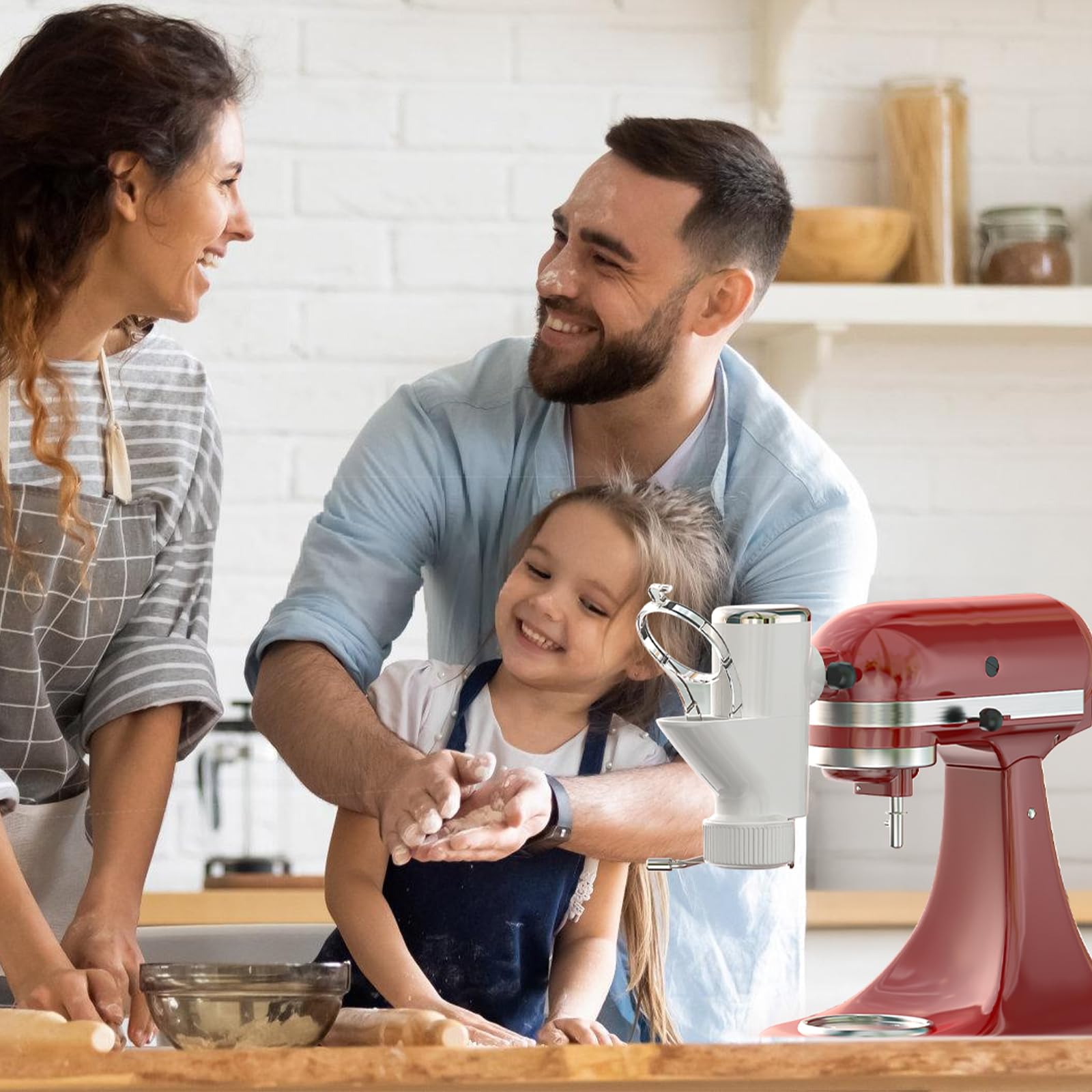 HOZODO pasta press bucatini die for long hollow pasta with ease
