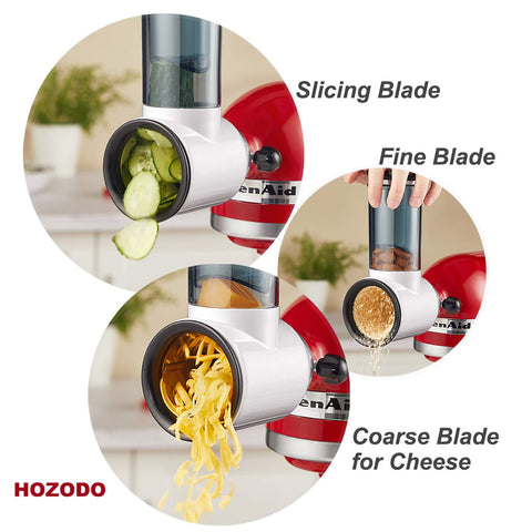 HOZODO fine blade creates delicate toppings and shredded nuts with precision.