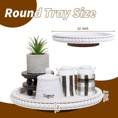 HPC Decor beaded lazy susan, kitchen makeup organization on vanity