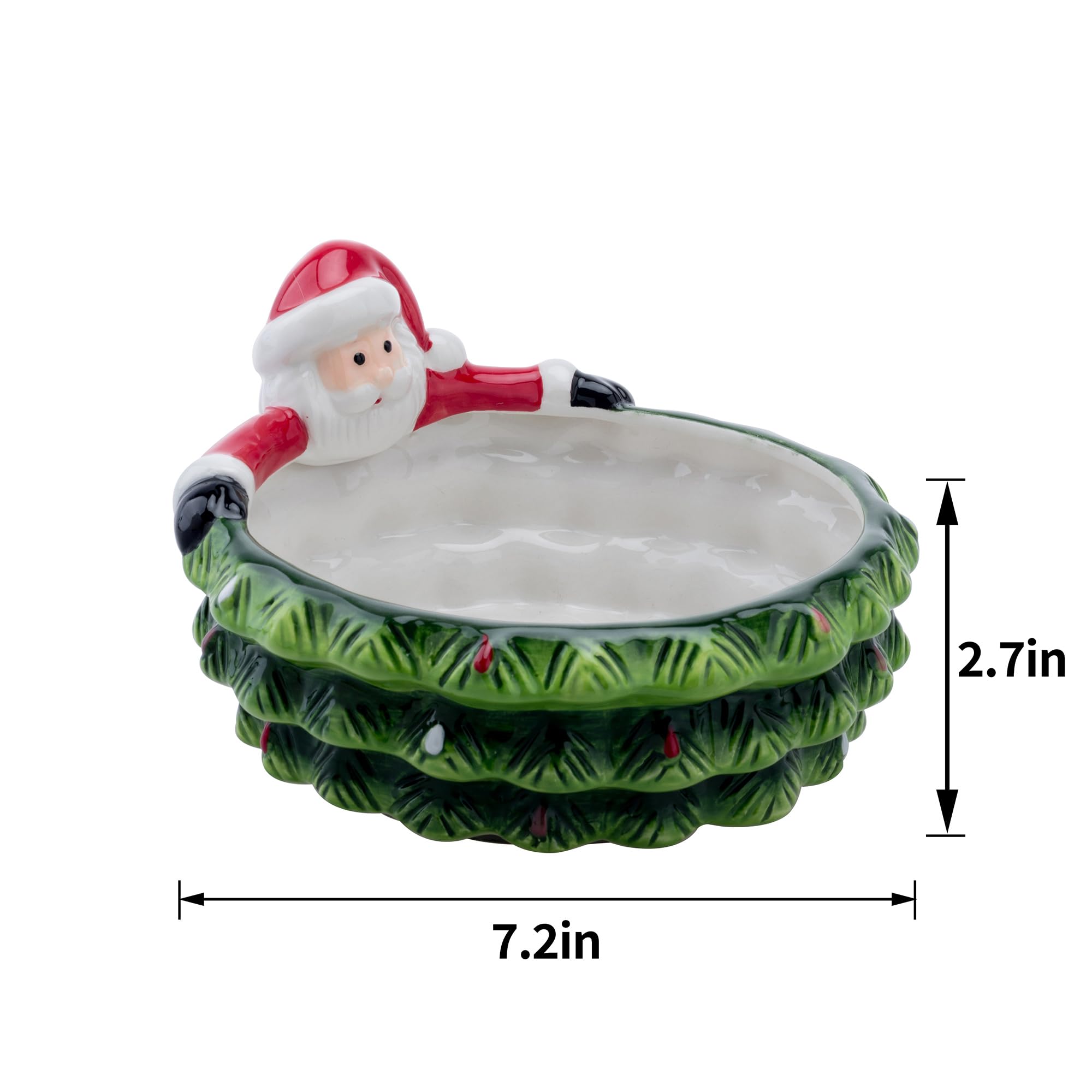 HPYNPES hand-painted ceramic candy bowl adds artisanal charm to holiday gatherings