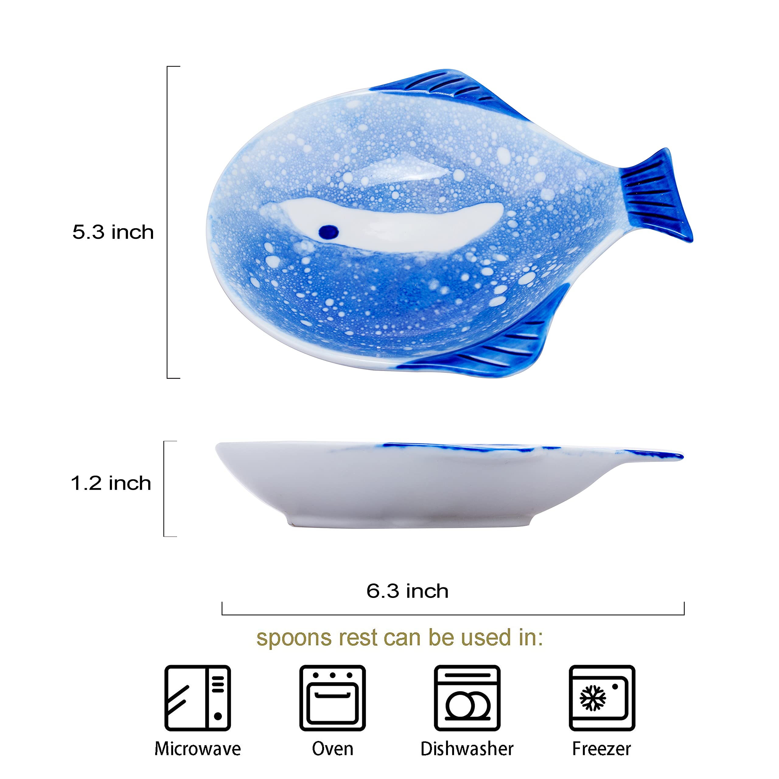 HPYNPES spoon rest is dishwasher safe and porcelain for easy cleaning.