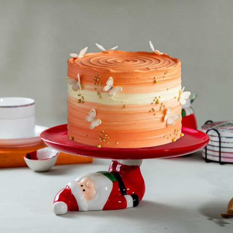 HPYNPES Christmas table decoration Santa stand enhances seasonal ambiance.
